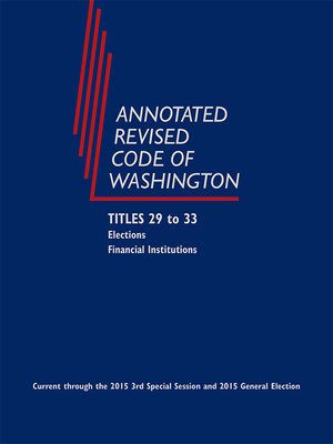 cover image of Annotated Revised Code of Washington